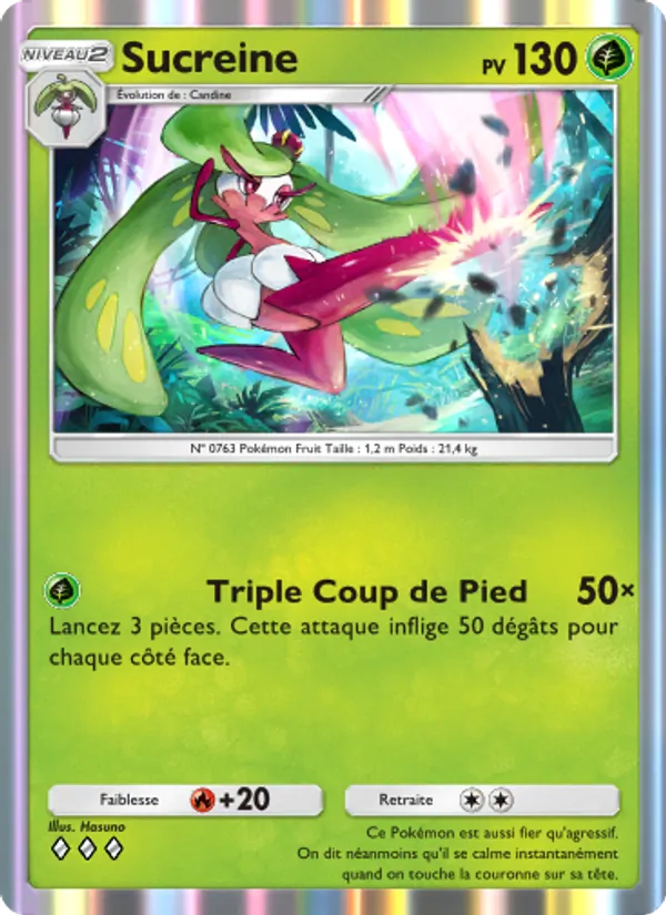 Carte Pokémon Sucreine 020/155 de l'extension Gardiens Astraux