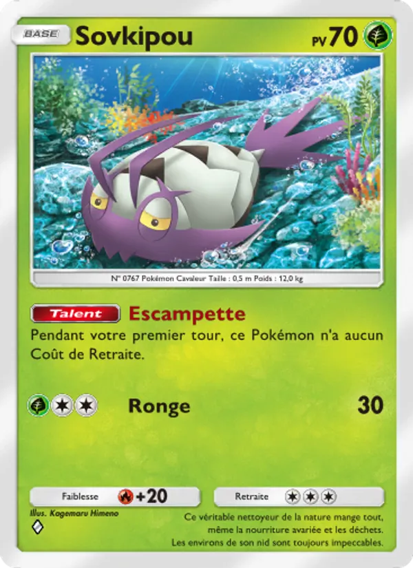 Carte Pokémon Sovkipou 021/155 de l'extension Gardiens Astraux