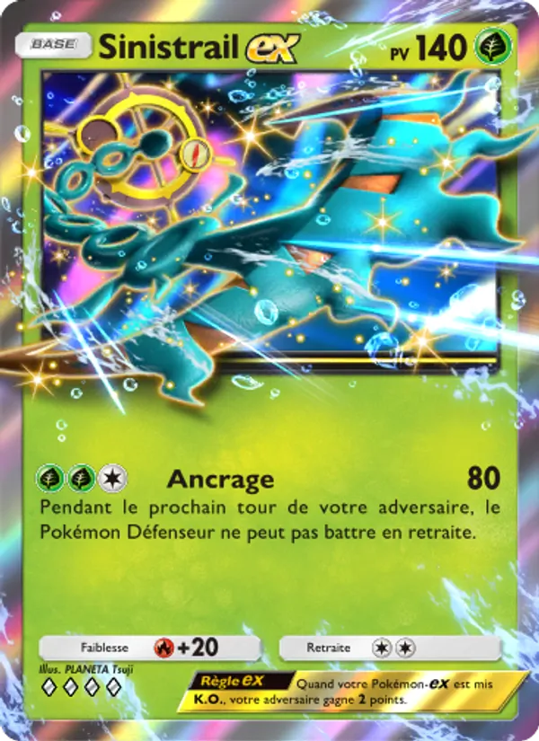 Carte Pokémon Sinistrail-ex 023/155 de l'extension Gardiens Astraux