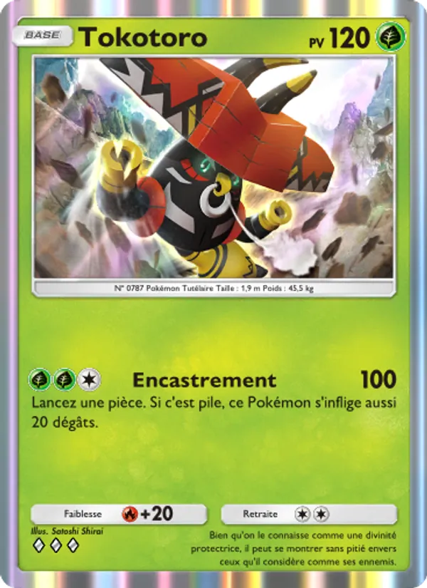 Carte Pokémon Tokotoro 024/155 de l'extension Gardiens Astraux