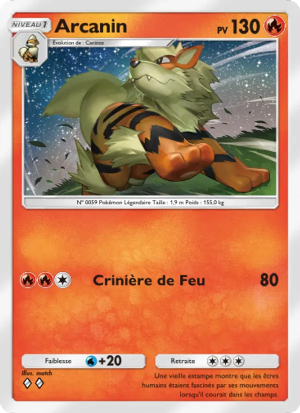 Carte Pokémon Arcanin 026/155 de l'extension Gardiens Astraux