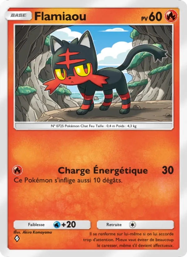 Carte Pokémon Flamiaou 030/155 de l'extension Gardiens Astraux