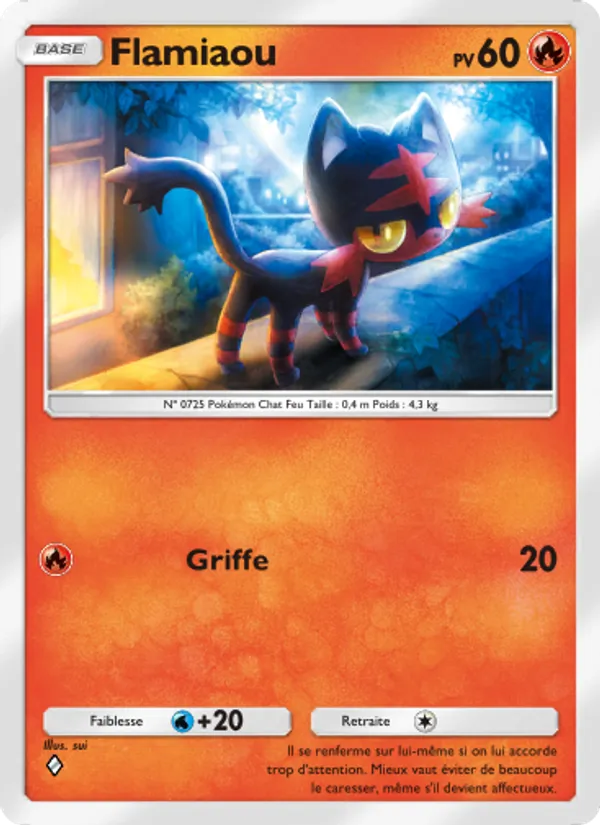 Carte Pokémon Flamiaou 031/155 de l'extension Gardiens Astraux