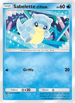 Carte Pokémon Sabeletted'Alola 038 — Gardiens Astraux