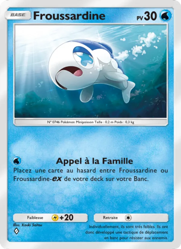 Carte Pokémon Froussardine 050/155 de l'extension Gardiens Astraux