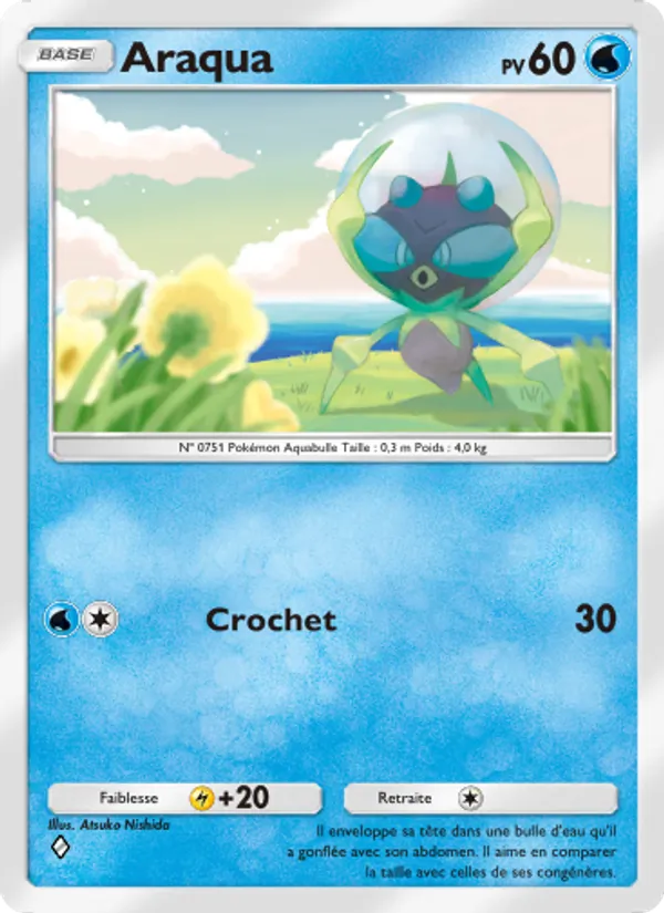Carte Pokémon Araqua 052/155 de l'extension Gardiens Astraux