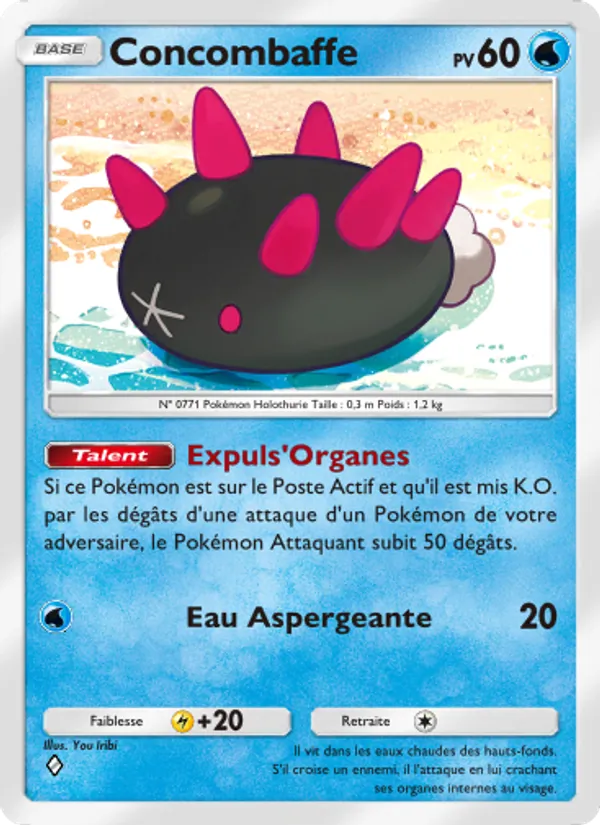 Carte Pokémon Concombaffe 054/155 de l'extension Gardiens Astraux
