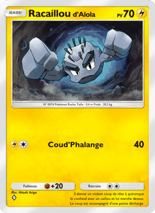 Carte Pokémon Racailloud'Alola 059/155 de l'extension Gardiens Astraux