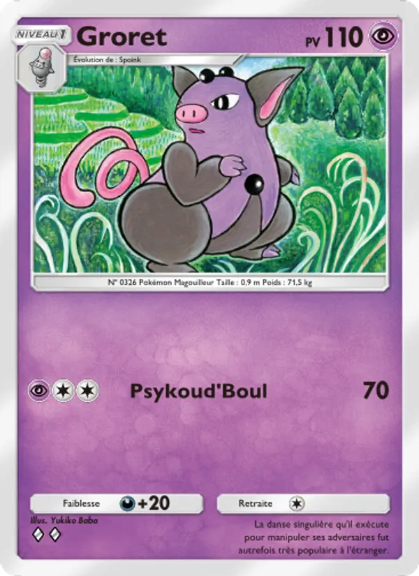 Carte Pokémon Groret 072/155 de l'extension Gardiens Astraux