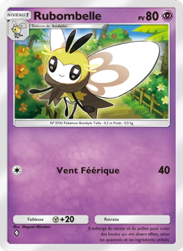 Carte Pokémon Rubombelle 079/155 de l'extension Gardiens Astraux
