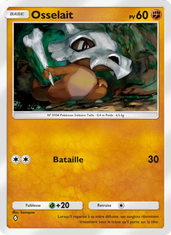 Carte Pokémon Osselait 089/155 de l'extension Gardiens Astraux
