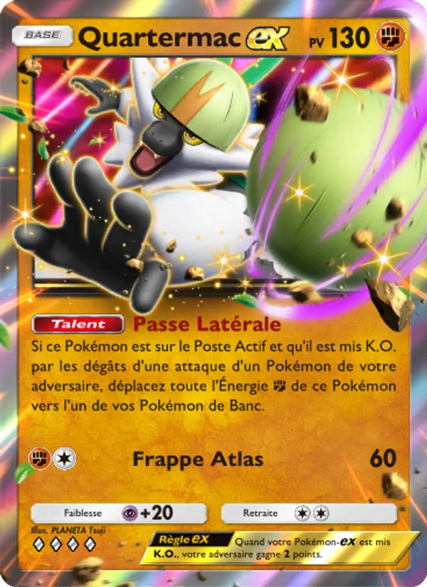 Carte Pokémon Quartermac-ex 104/155 de l'extension Gardiens Astraux