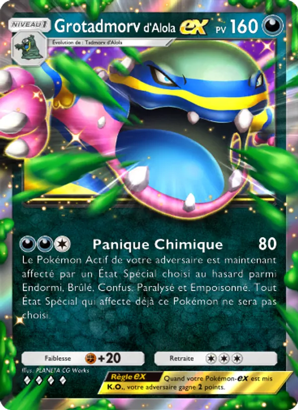 Carte Pokémon Grotadmorvd'Alola-ex 111/155 de l'extension Gardiens Astraux