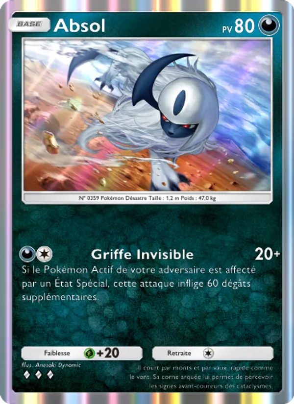 Carte Pokémon Absol 112/155 de l'extension Gardiens Astraux