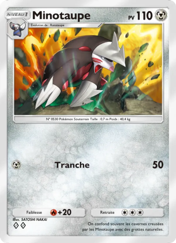Carte Pokémon Minotaupe 119/155 de l'extension Gardiens Astraux