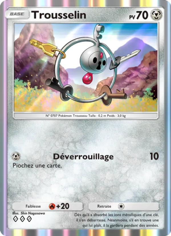 Carte Pokémon Trousselin 121/155 de l'extension Gardiens Astraux