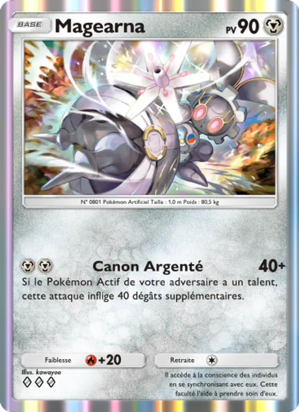 Carte Pokémon Magearna 123/155 de l'extension Gardiens Astraux