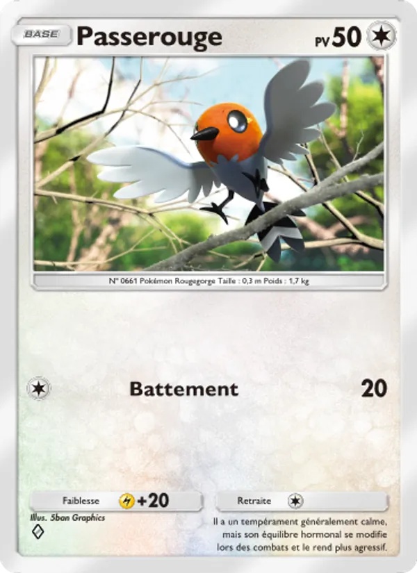 Carte Pokémon Passerouge 131/155 de l'extension Gardiens Astraux