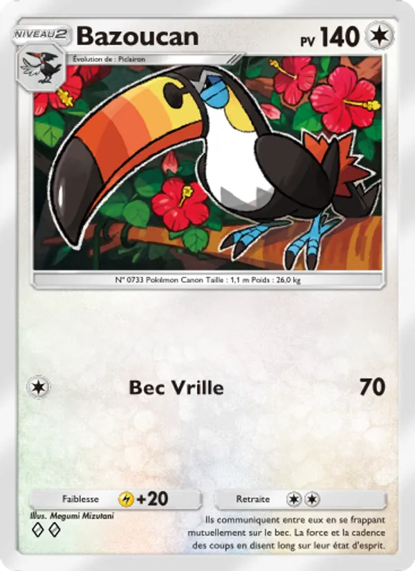 Carte Pokémon Bazoucan 135/155 de l'extension Gardiens Astraux