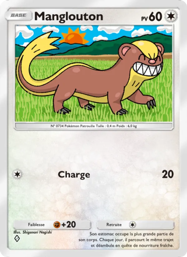 Carte Pokémon Manglouton 136/155 de l'extension Gardiens Astraux