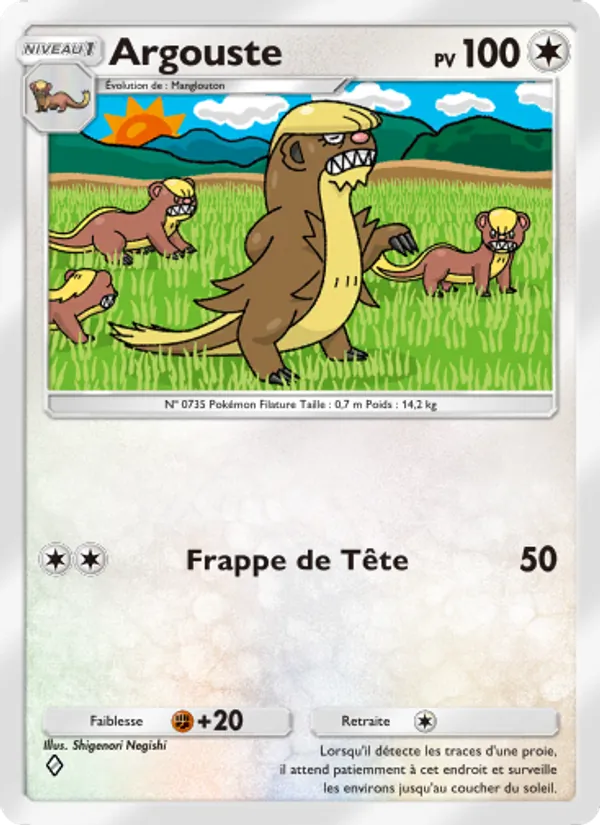 Carte Pokémon Argouste 137/155 de l'extension Gardiens Astraux