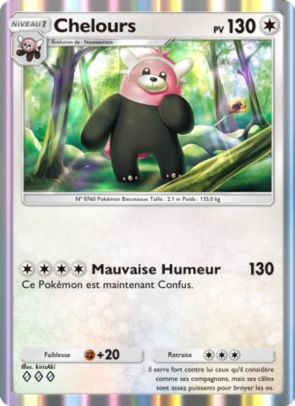 Carte Pokémon Chelours 139/155 de l'extension Gardiens Astraux