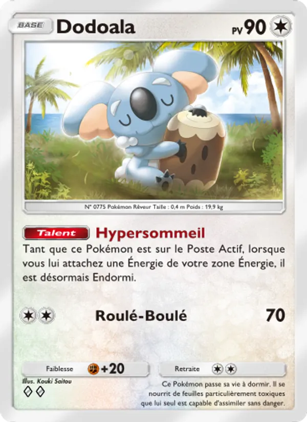 Carte Pokémon Dodoala 141/155 de l'extension Gardiens Astraux