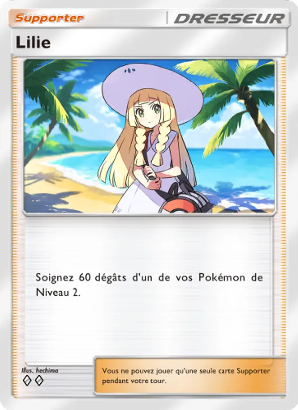 Carte Pokémon Lilie 155/155 de l'extension Gardiens Astraux