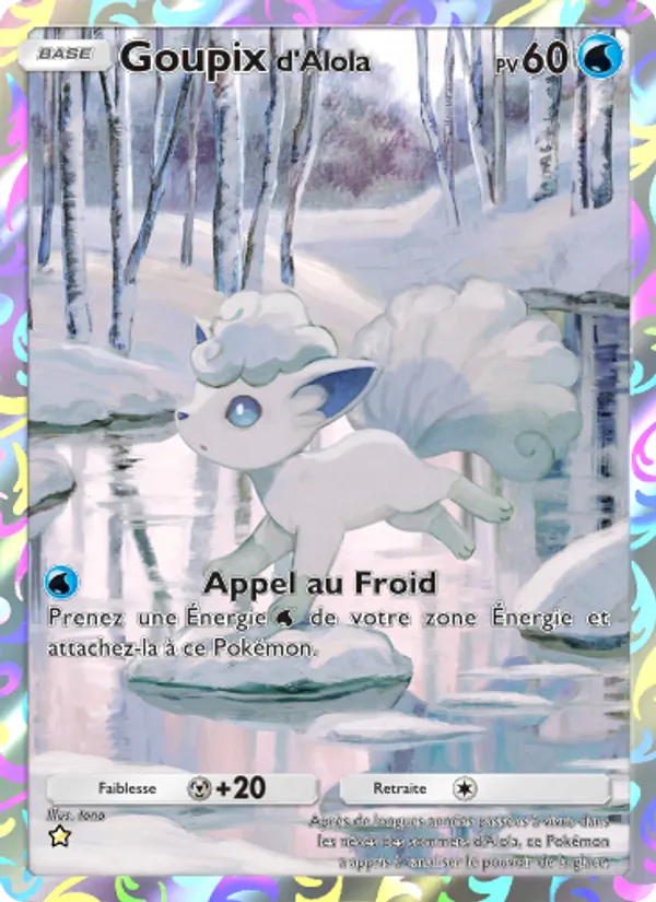 Carte Pokémon Goupixd'Alola 162/155 de l'extension Gardiens Astraux