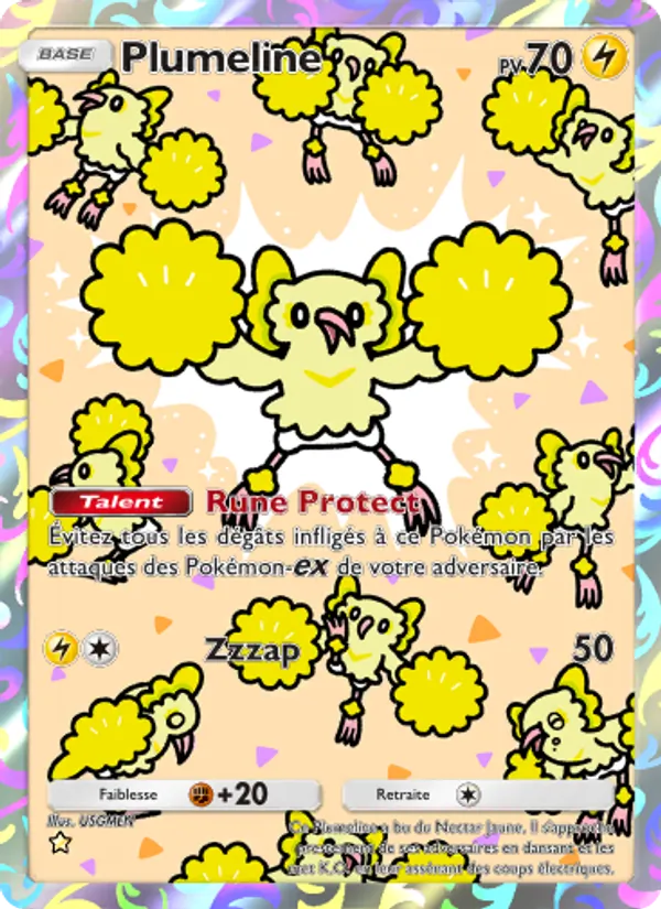 Carte Pokémon Plumeline 165/155 de l'extension Gardiens Astraux