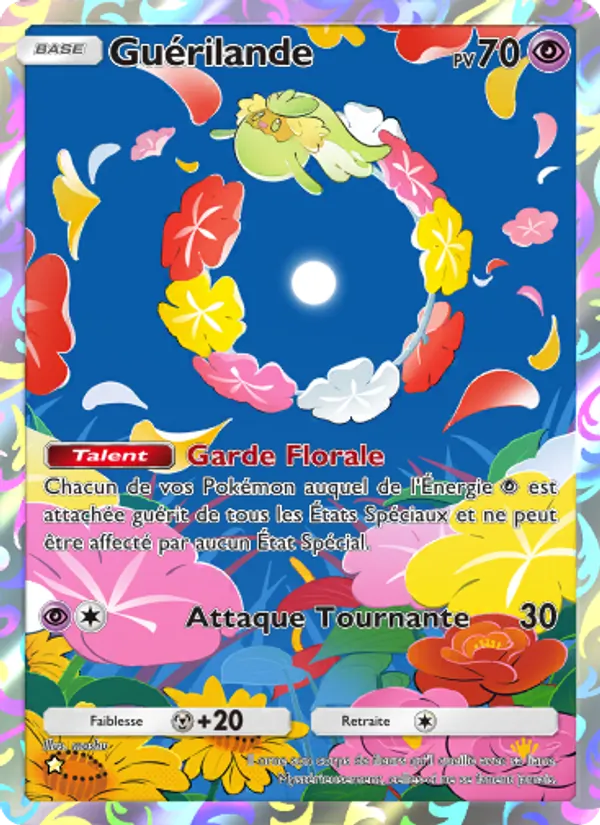 Carte Pokémon Guérilande 168/155 de l'extension Gardiens Astraux