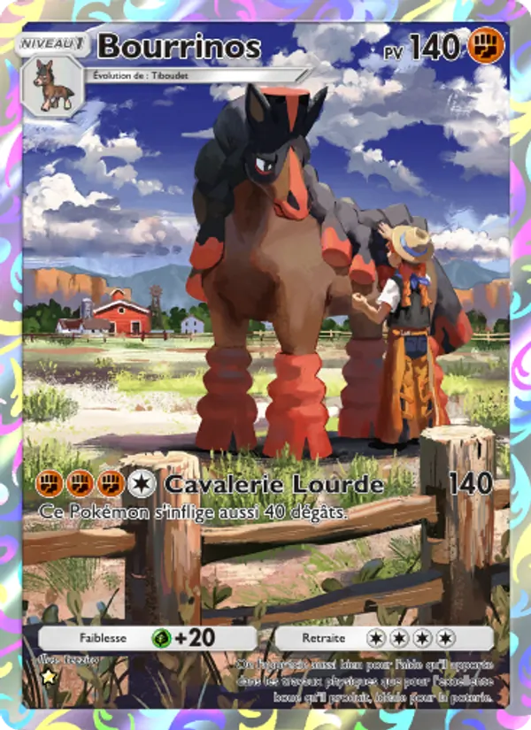 Carte Pokémon Bourrinos 173/155 de l'extension Gardiens Astraux