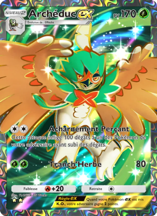 Carte Pokémon Archéduc-ex 180/155 de l'extension Gardiens Astraux
