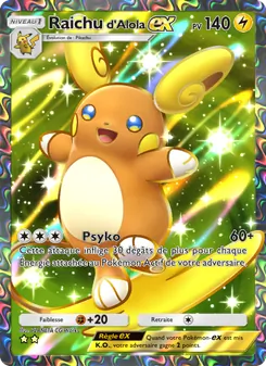 Carte Pokémon Raichud'Alola-ex 185 — Gardiens Astraux