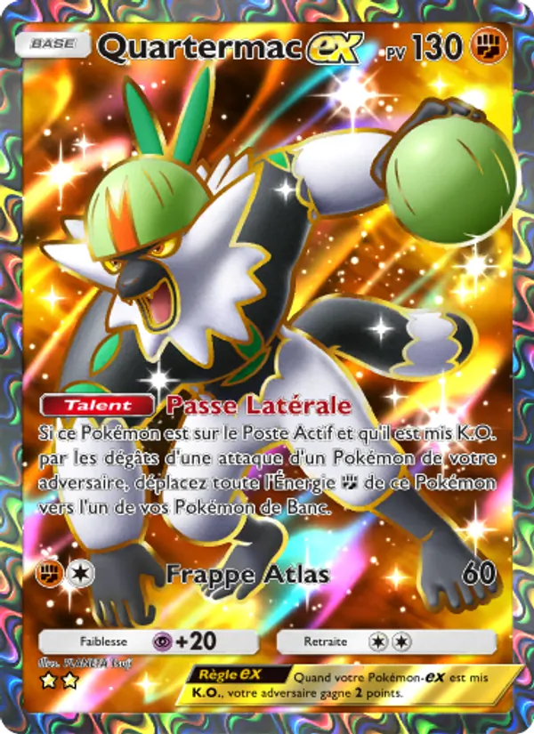 Carte Pokémon Quartermac-ex 187/155 de l'extension Gardiens Astraux