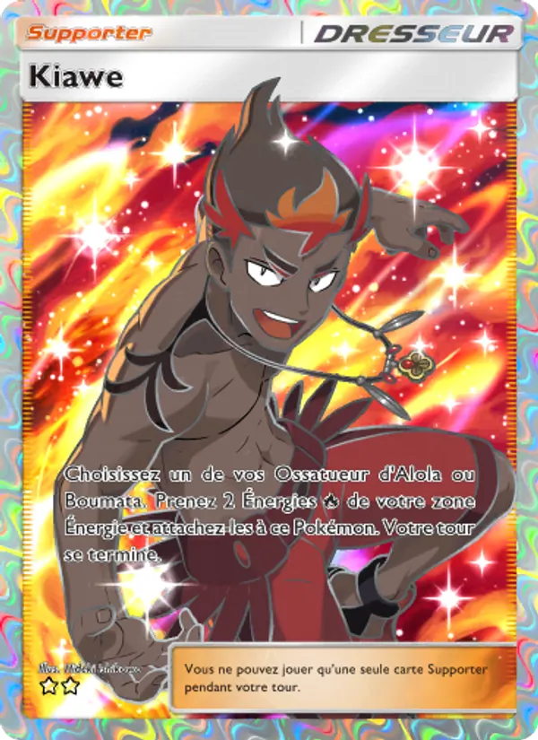 Carte Pokémon Kiawe 192/155 de l'extension Gardiens Astraux