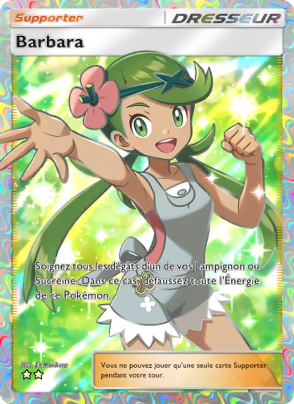 Carte Pokémon Barbara 196/155 de l'extension Gardiens Astraux
