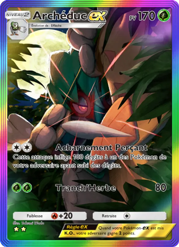 Carte Pokémon Archéduc-ex 198/155 de l'extension Gardiens Astraux