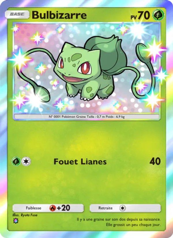 Carte Pokémon Bulbizarre 210/155 de l'extension Gardiens Astraux