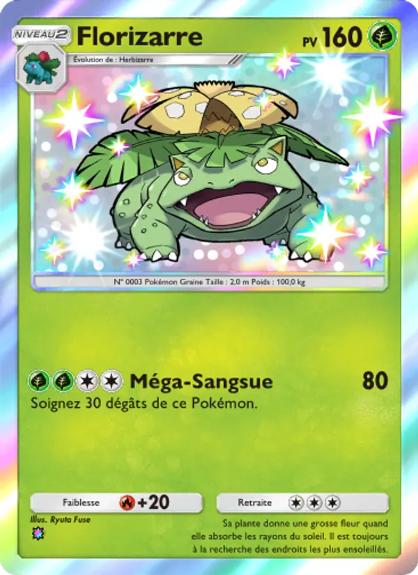 Carte Pokémon Florizarre 212/155 de l'extension Gardiens Astraux