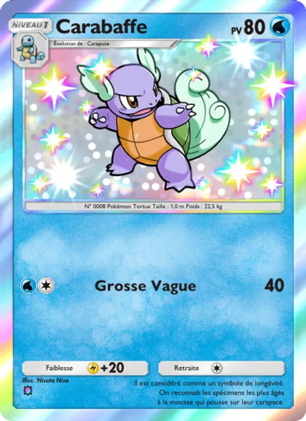 Carte Pokémon Carabaffe 216/155 de l'extension Gardiens Astraux