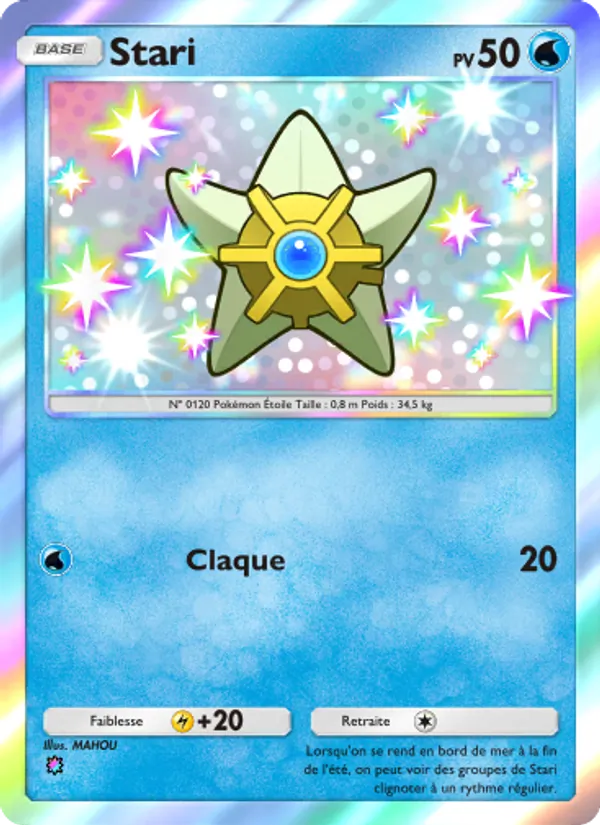 Carte Pokémon Stari 218/155 de l'extension Gardiens Astraux