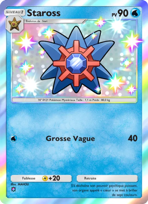 Carte Pokémon Staross 219/155 de l'extension Gardiens Astraux