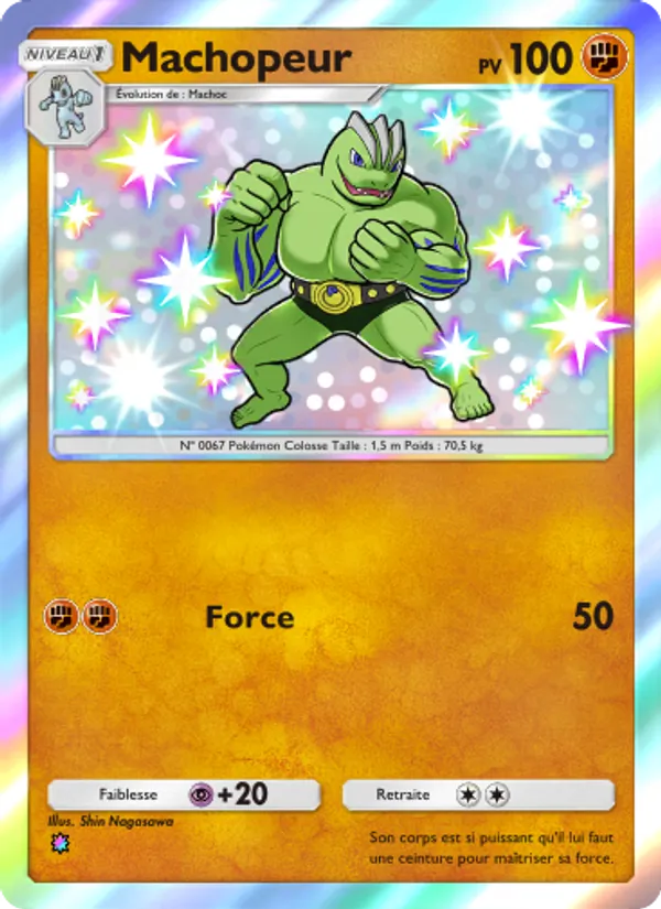 Carte Pokémon Machopeur 224/155 de l'extension Gardiens Astraux