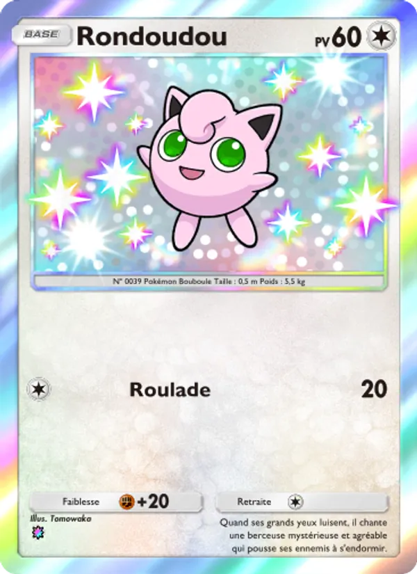 Carte Pokémon Rondoudou 228/155 de l'extension Gardiens Astraux