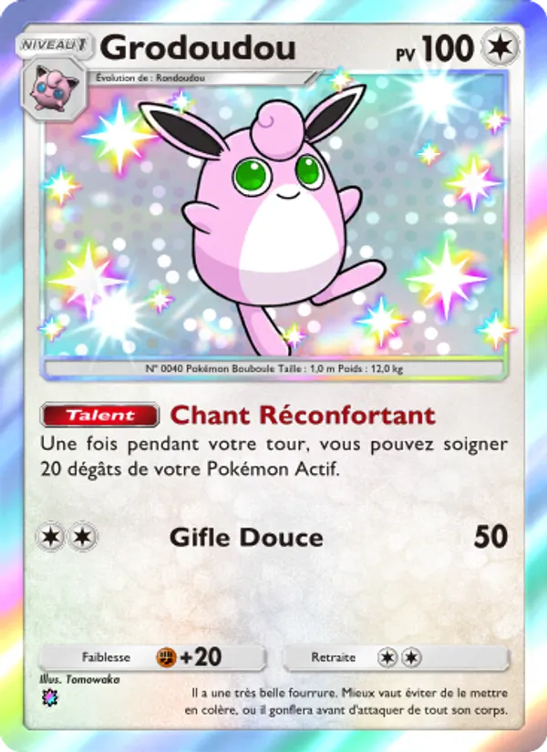 Carte Pokémon Grodoudou 229/155 de l'extension Gardiens Astraux