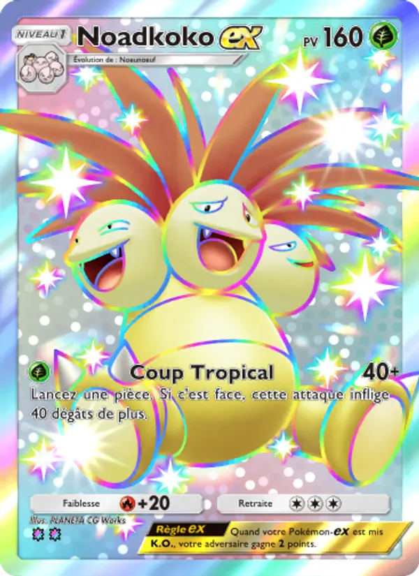 Carte Pokémon Noadkoko-ex 231/155 de l'extension Gardiens Astraux