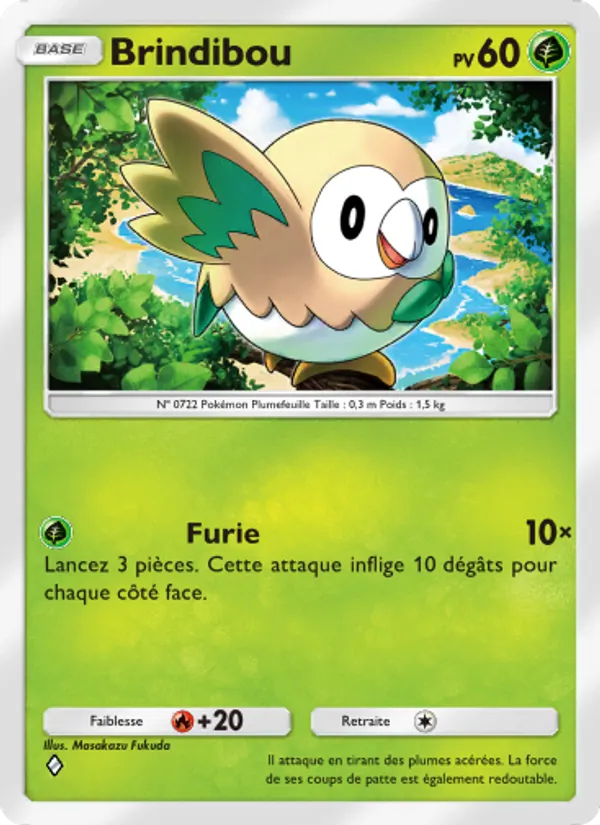 Carte Pokémon Brindibou 003/69 de l'extension Crise Interdimensionnelle