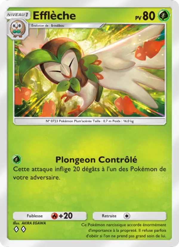 Carte Pokémon Efflèche 004/69 de l'extension Crise Interdimensionnelle