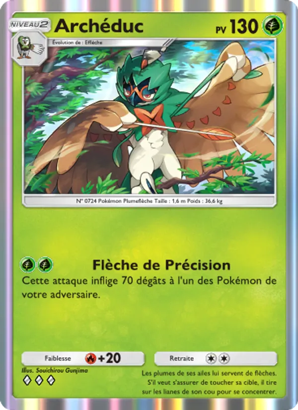 Carte Pokémon Archéduc 005/69 de l'extension Crise Interdimensionnelle